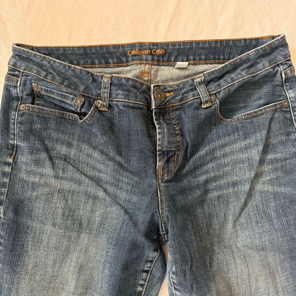 Coldwater Creek women’s bootcut jeans size 14: blue stonewashed